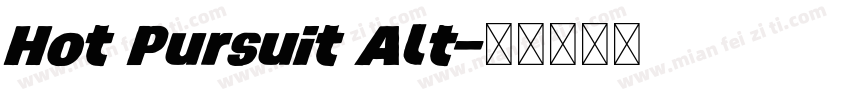 Hot Pursuit Alt字体转换